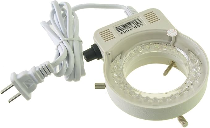 AmScope LED-80S 80 LED Microscope Compact Ring Light with Built-in Dimmer