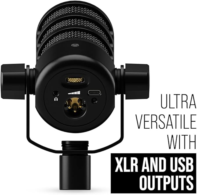 RØDE PodMic USB Versatile Dynamic Broadcast Microphone With XLR and USB Connectivity for Podcasting, Streaming, Gaming, Music-Making and Content Creation (Black)