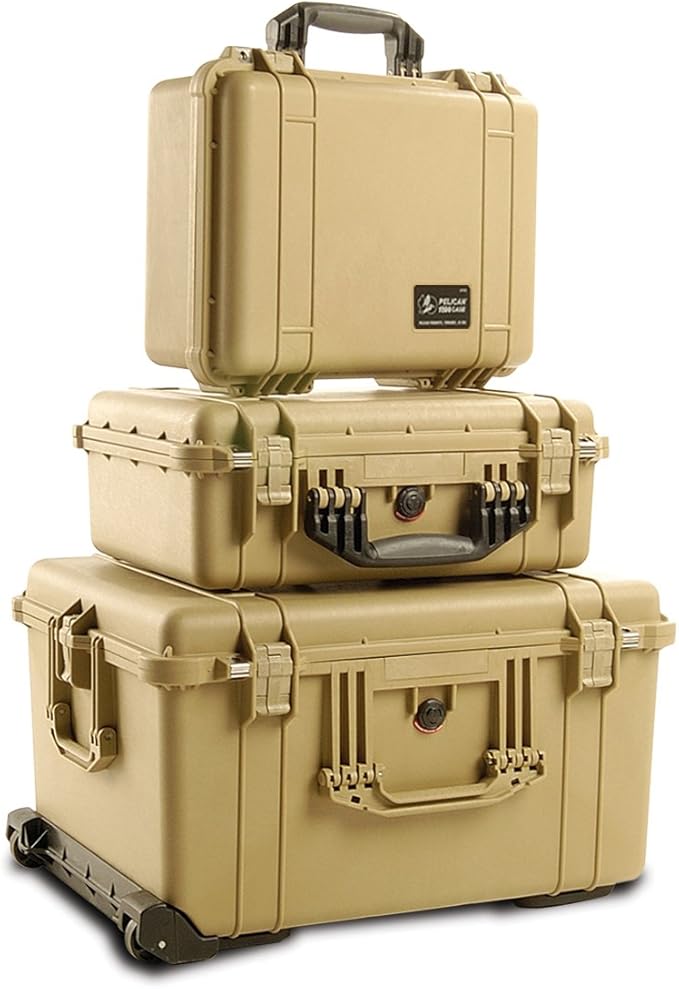 Pelican 1560 Camera Case With Foam (Desert Tan)
