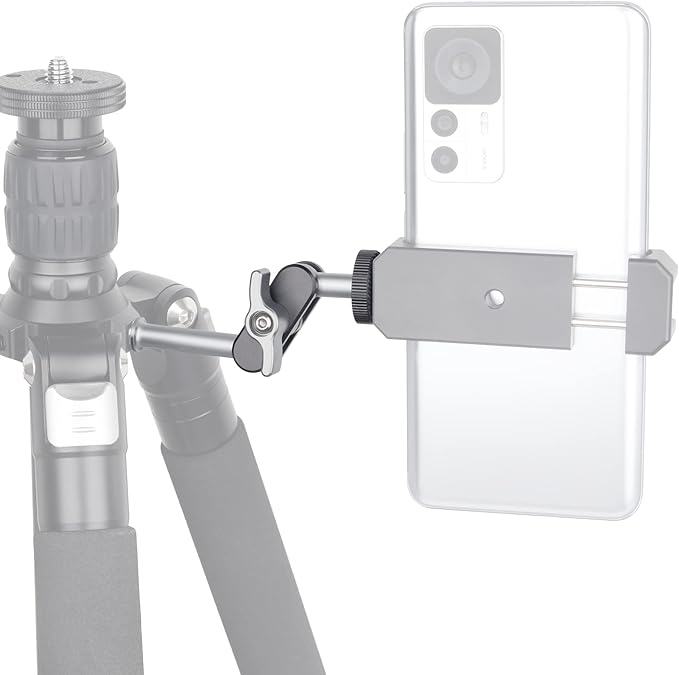 INNOREL ME-1 Universal Magic Arm with Dual Ball Head for Tripod Cellphone Holder Articulating Magic Arm with 1/4" Screw on Both Ends for LED Light/LCD Monitor/Microphone/Phone Clip Load 4.4lb/2kg