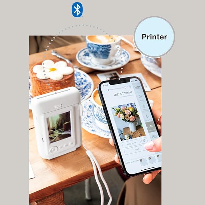 Fujifilm Instax Mini LiPlay Hybrid Instant Camera and Smartphone Printer (Misty White) Bundle with Instax Mini Twin Film Pack (20 Exposures), and Accessory Kit (3 Items)