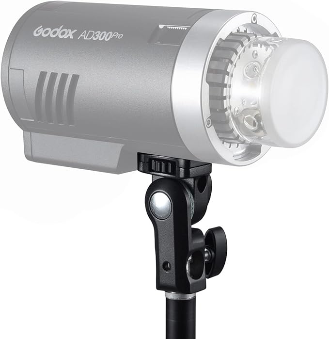 Godox AD-E2 Flash Holder Metal Bracket with 1/4 Inch Screw Umbrella Mount for AD200 AD200Pro AD300Pro
