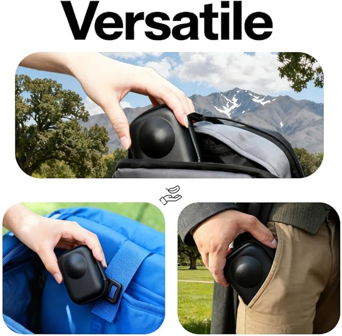 HUADU Screen Protector (3+1Pack) Compatible for DJI OSMO 360 Camera,Tempered Glass Film Full Coverage and Hard Shell Travel Storage Carrying Case