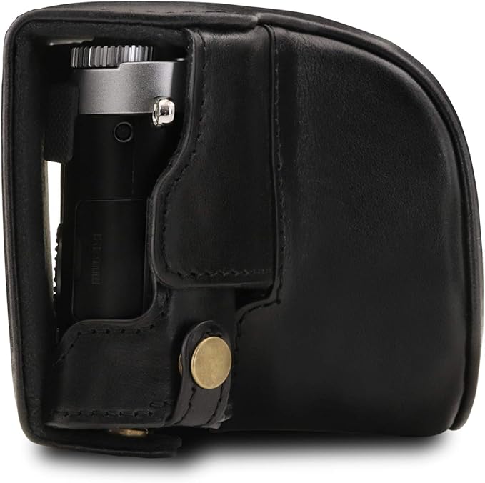 MegaGear MG1605 Ever Ready Genuine Leather Camera Case Compatible with Leica D-Lux 7 - Black