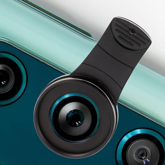 Phone Camera Magnifier : 37mm 15X Macro Lens for Phone Camera Clip-on Magnifying for Close-up Photography (Black)