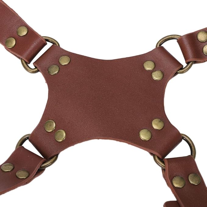 Pilipane Camera Harness, Shoulder Leather Camera Strap, Double Shoulder Camera Strap Harness Quick Release adjust Camera Tether Strap, Camera Holster