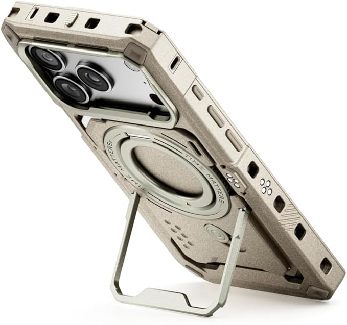 Tilta Khronos Case Compatible with iPhone 17 Pro - Beige | Snap in Design | Locking Clamp for Secure Mounting | Passthrough Power | Works with Focus Handles, Cooling Modules, Filters
