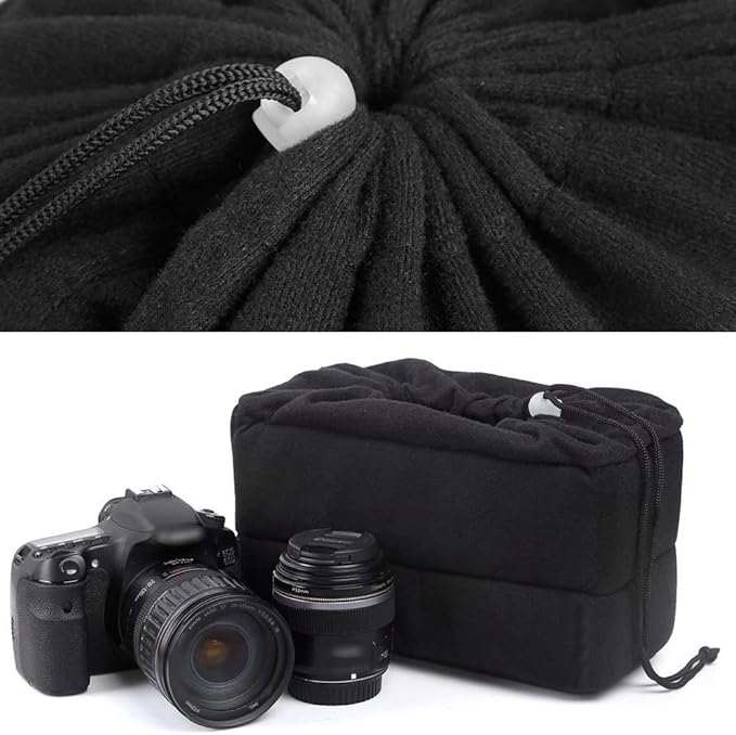 Koolertron Shockproof Camera Photo Bag for SLR TLR Camera Insert Partition Padded Case,Can be Put Directly Into the SLR Camera Bag With Freely Adjustable Compartment