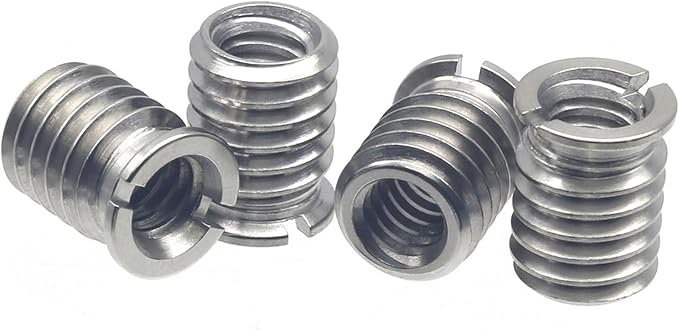 Stainless Steel 1/4"-20 Female to 3/8"-16 Male Screw Adapter 4 Pieces 12.5mm Height