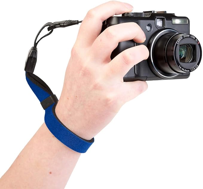 OP/TECH USA Cam Strap - QD | Quick Release Wrist Strap for Digital, Film & Vintage Cameras – Royal, Made in USA