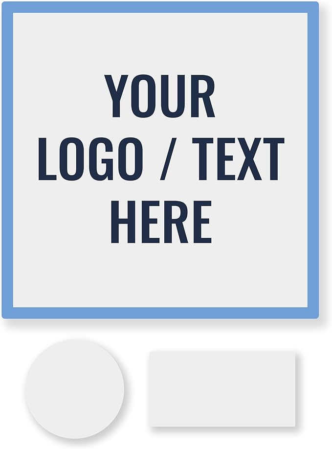 Custom Personalized Small Business Logo Stickers/Labels | Design Your Own Personalized Labels Stickers | 0.50 to 6.50 inch (Square)