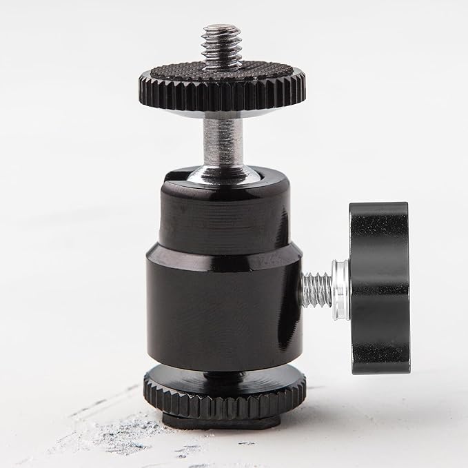 PATIKIL Clamping Screw Knob 1/4" x 0.98", 2Pcs Aluminum Alloy t Shaped Camera Thumb Screws for DSLR Flash Bracket Photography Light Stand Adapter Action Sports Camera Mounting System, Red