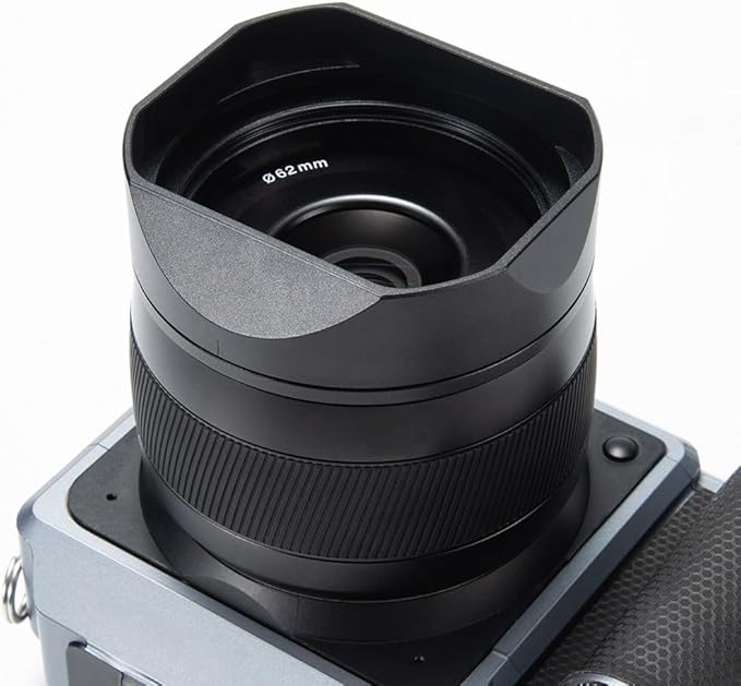XCD 4/45 Metal Square Lens Hood (with Cover), Suitable for Hasselblad XCD 45mm f/4 P Camera Accessories (Black)