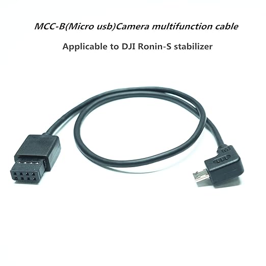 R-wire(MCC-B)Dji Ronin-s camera control connection cable stabilizer data shutter release extension cable D850,D5, 5D4,5DS R,1DX3 Connect cables for taking pictures and recording videos(MCC-B)