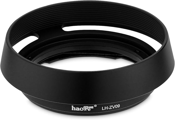 Haoge LH-ZV09 Round Metal Lens Hood Compatible with Carl Zeiss C Biogon T* 4.5/21 21mm f4.5 ZM, C Sonnar T* 1.5/50 50mm f1.5 ZM Lens