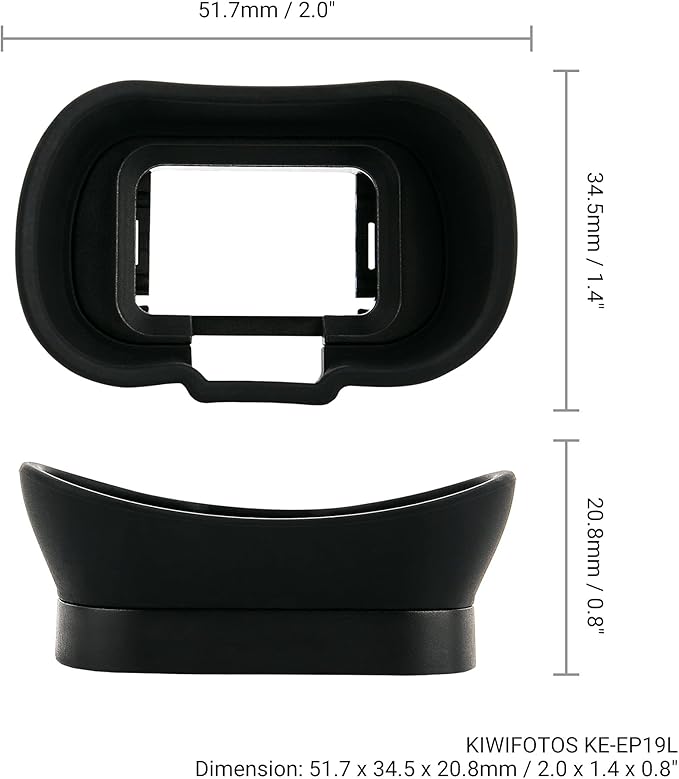 Soft FDA-EP19L Eyecup Eye Cup Viewfinder Cover for Sony A7V A7 V A7IV A7 IV A7RV A7R V A7R5 A7S III A7SIII A7S3 A9III A9 III A1 Alpha 1 Cameras, Long Extended Rubber Eyepiece Replace Sony FDA-EP19L