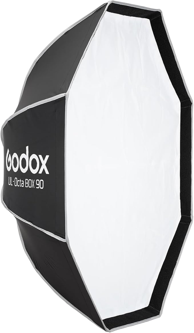 Godox Octa-90 35" Octagonal Softbox with Bowens Mount, 90cm Octa Portable Foldable Quick Release Soft Box with Grid, Diffuser for Godox SMALLRIG/Neewer/Aputure
