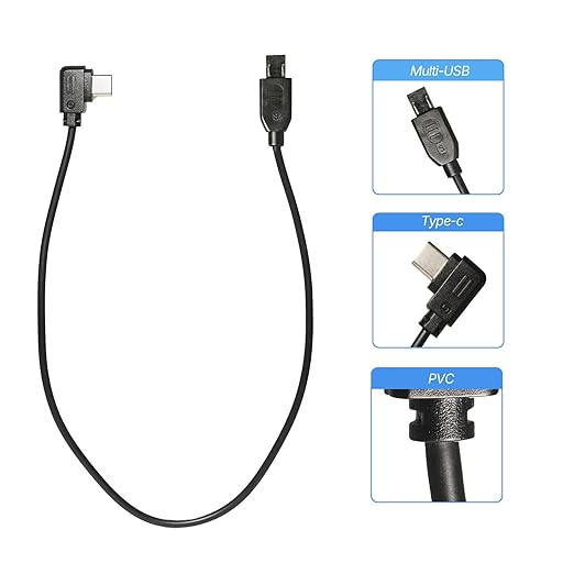 CASYDYEN Camera Shutter Release Cable USB-C to Multi-USB for DJI Ronin-SC/RS2/RSC2/RS3/RS3 Pro/PS3 Mini/RS4/RS4 Pro Stabilizer,for SN A6400 A6600 A7R4 A7R5 A7S3 A7M4 Camera RSS Control Cable 30C