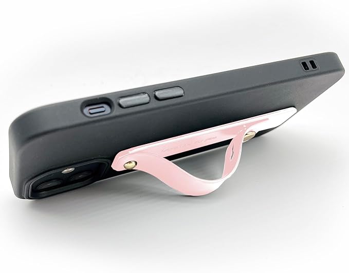 TENOC Phone Grip 2 Pieces Pink Universal Sticky Finger Strap Holder for Smartphone or Cell Phone Case