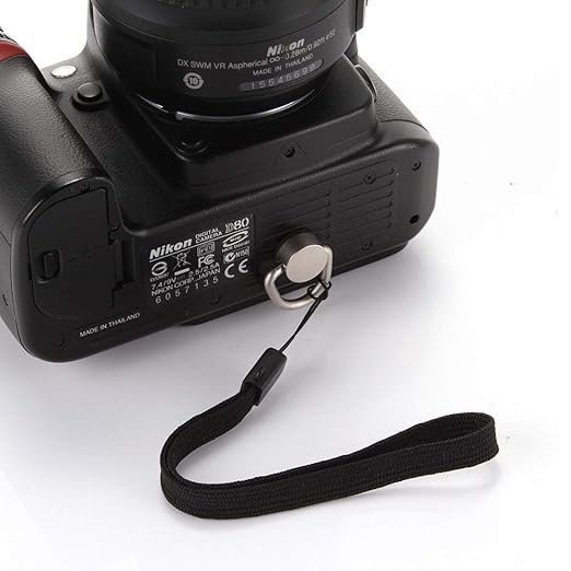 Stainless Steel D Ring Screw Hinged Holder Camera Fixing Screw 1/4"-20 Thread for Tripod DSLR Cameras for Quick Release Wrist Strap Sling 2 Pack