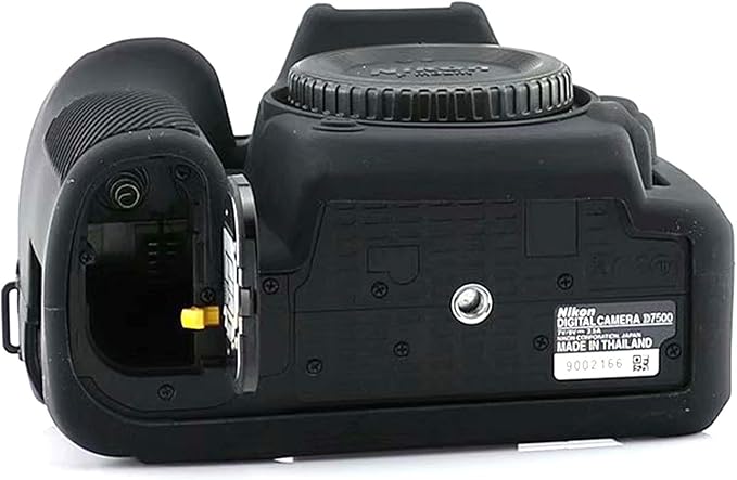 Professional Secure Silicone Camera Cases Bag Housing Rubber Body Skin for Nikon D7500 Digital SLR Camera (Black)
