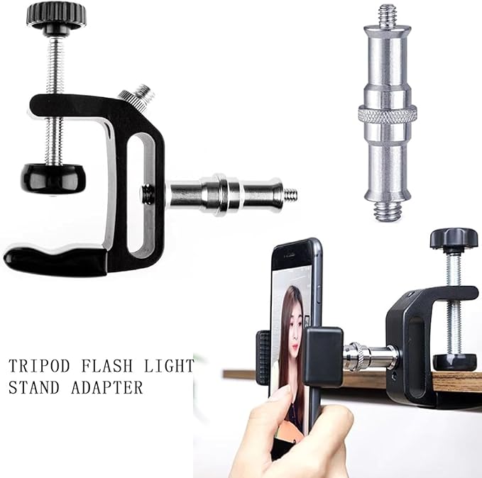 4 Pieces Standard 1/4 to 3/8 inch Metal Male Convertor Threaded Screw Tripod Adapter Spigot Stud for Flash Holder, Studio Light Stand, Ball Head, Hotshoe/Coldshoe Adapter, Wireless Flash Receiver