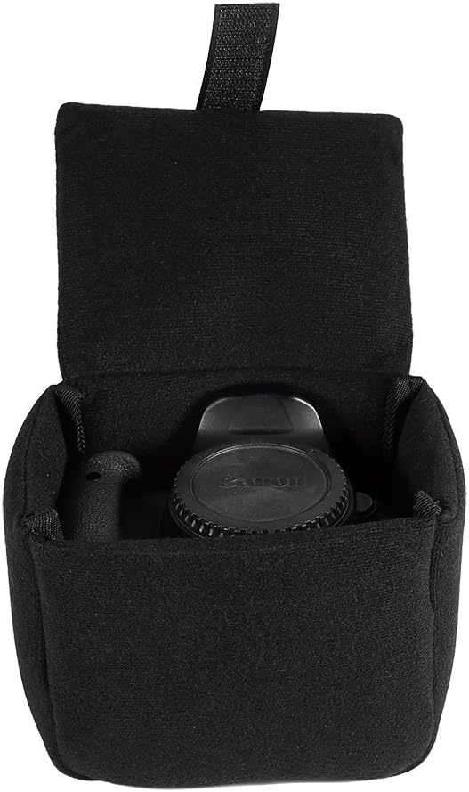 DLSR Camera Bag Insert Padded Case Bag Shockproof Protection Travel Camera Protect Pouch for Photographing(Black)