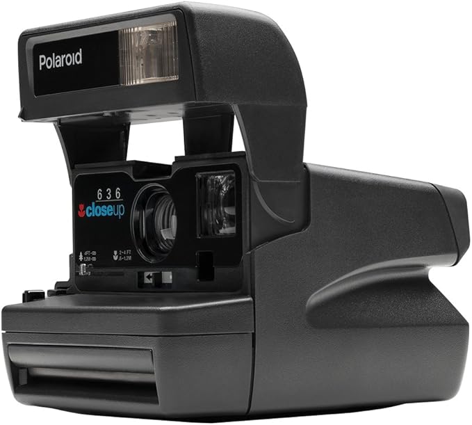 Impossible Polaroid 600 Square Black One Step Camera, Black (PRD541)