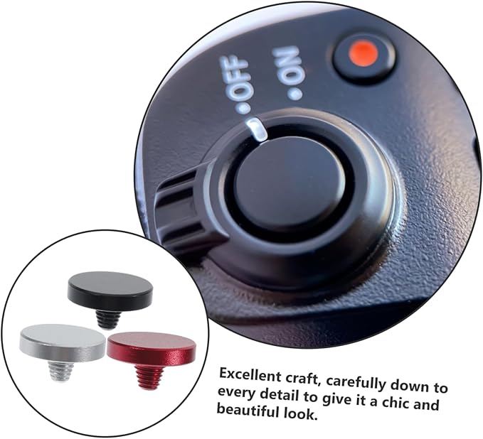 3Pcs Aluminum Alloy Flat Shutter Release Button for Enhanced Camera Control Upscale Reduce Shake and Image Clarity Compatible with Various Cameras