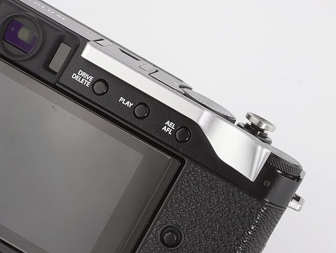 Haoge THB-X4S Hand Grip Metal Hot Shoe Thumb Up Rest for Fujifilm Fuji X-E4 Camera Silver