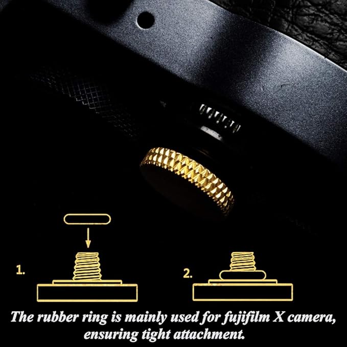 Camera Shutter Button (2 Pack/Gold) Upscale and Delicate Soft Shutter Release Button