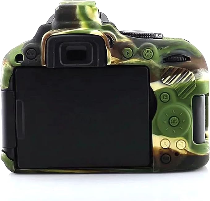 Professional Secure Silicone Camera Case Cover Housing Body Skin for Nikon D5300 Digital SLR Camera (Camouflage)