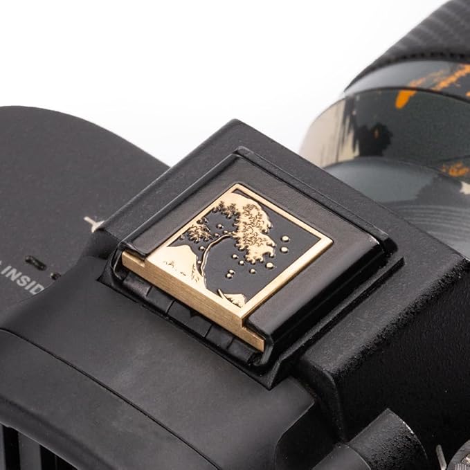 Kanagawa Wave Pattern Camera Metal Hot Shoe Cover for Sony A1 A7C A7CR A7CII A7R A7M2 A7M3 A6700 A6600 A6500 A6400 A6300 (Copper Alloy-for Sony)
