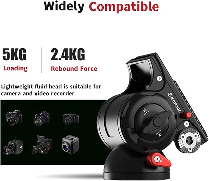 IFOOTAGE Cobra 3 A150S Strike Monopod with Fluid Head,59" Camera Monopod with Pedal Locking Control,One-Step Rapid Height Adjustment(A150S&Komodo K5S)