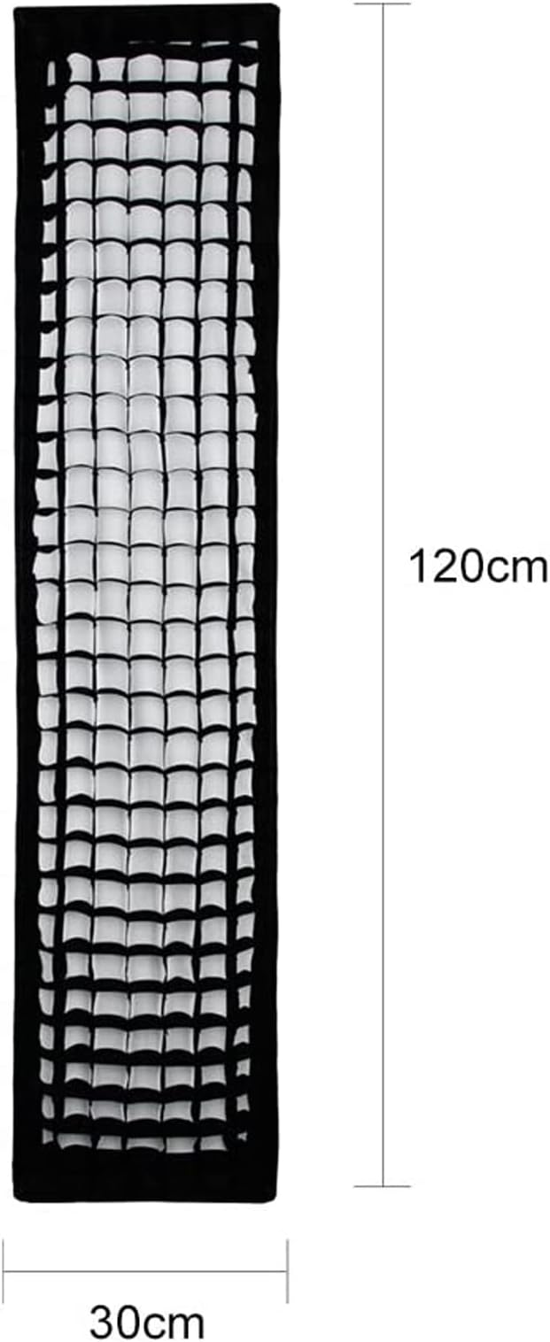 Godox 12"x 47"/30x120cm Softbox Reflector Modifier with Honeycomb Grid Bowens Mount Speedring for Photo Strobe Studio Flash Softbox for Godox AD600BM SK400II MS300 AD400Pro VL150 w/Carrying Bag (2Pcs)