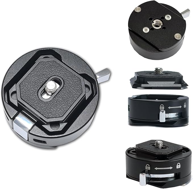Quick Release Plate,Camera Quick Release Plate，Tripod Quick Release Plate,QR Camera Mount Adapter, for/Sony/Canon/Nikon Cameras/Zhiyun/Feiyu/DJI/Moza Stablizers