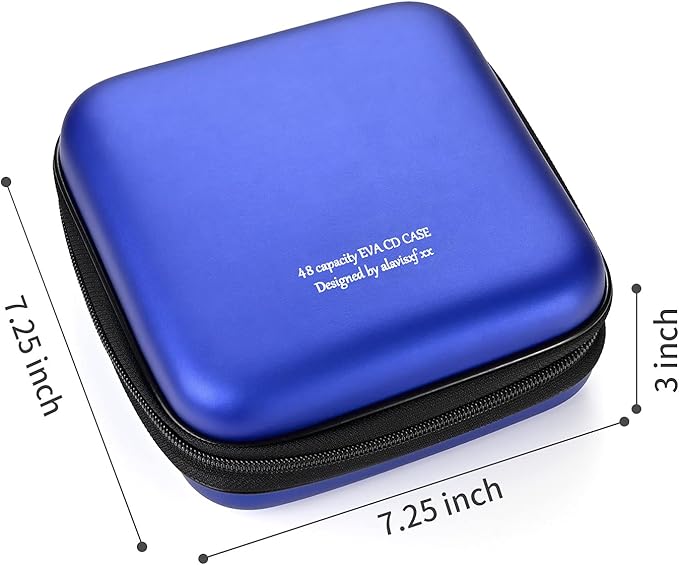 DVD Case, EVA CD Case Holder Storage Organizer Portable Protective DVD Wallet Holder for Car