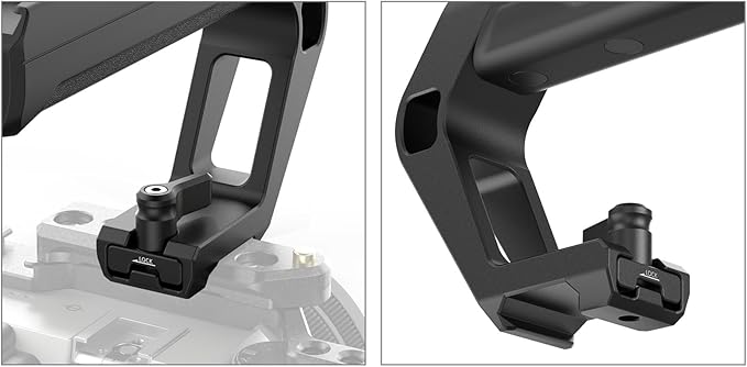 SMALLRIG Lightweight NATO Clamp Top Handle, Tiny Camera Top Grip Only 119g, Handgrip with Locating Hole for ARRI and Two Cold Shoe Mounts, for Camera Cage with Built-in NATO Rail - 5977