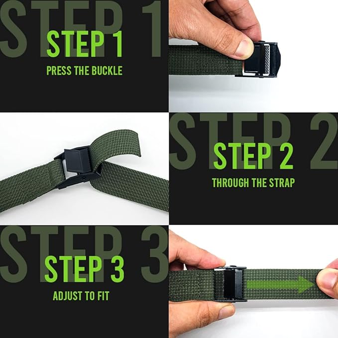 Trail Cam Straps, Upperosey Game Camera Strap with Long-Lasting Alloy Buckle, Wildlife Trial Camera Accessories w/Durable Nylon Fiber, Deer Camera Tree Belts, 25mm Width * 6 ft. Long (4 Packs)