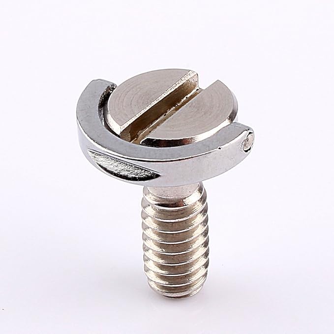 Yosoo D Shaft D-Ring Thumb Screw Adapter 1/4''-20 Thead for Camera Tripod QR Quick Release Plate