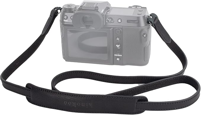 MUZIRI KIINOKOO Genuine Leather Camera Neck Shoulder Strap - Vintage Leather Shoulder Strap for Most of Digital Cameras