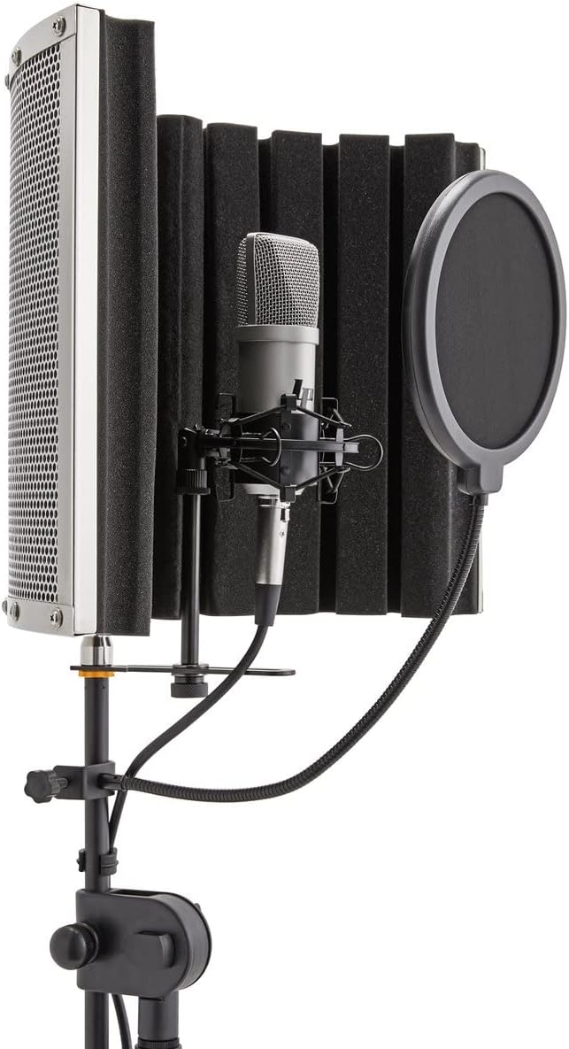 Focusrite Scarlett 2i2 4th Gen USB-C Audio Interface Bundle with PreSonus Eris 3.5 Studio Monitors Recording Shield Condenser Microphone Headphones and Cables