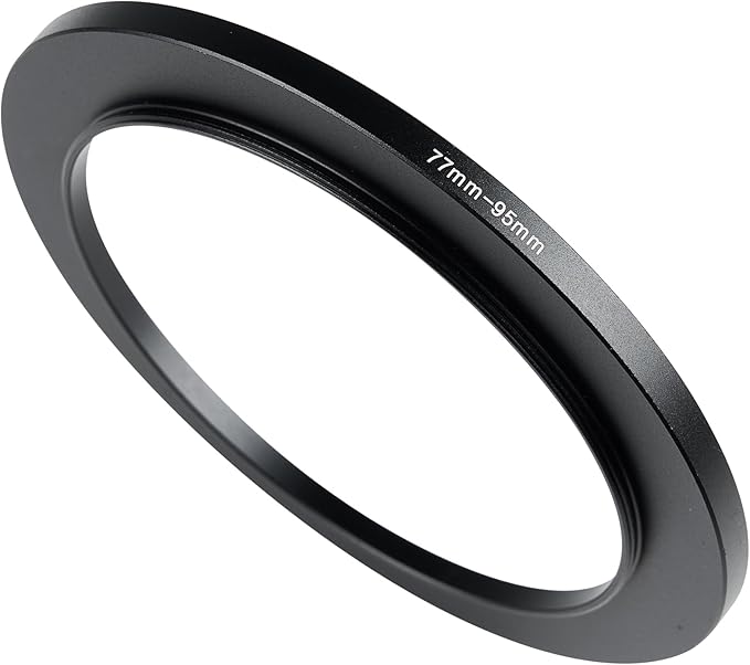 77-95mm Metal Step-Up/Down Ring Adapter Compatible with Mirrorless Cameras DSLR Lens, UV CPL ND Filter Thread Converter, Black