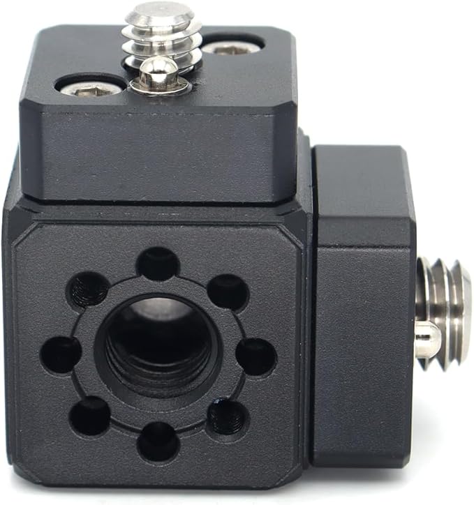 SZJELEN Camera Mount Extension Bracket with Cold Shoe Mounts for Camera Cage Tripod Magic Arm Microphone LED Video Light,Shoe Mount Holder with 1/4'' 3/8'' Arri Thread and Arri-locating Hole