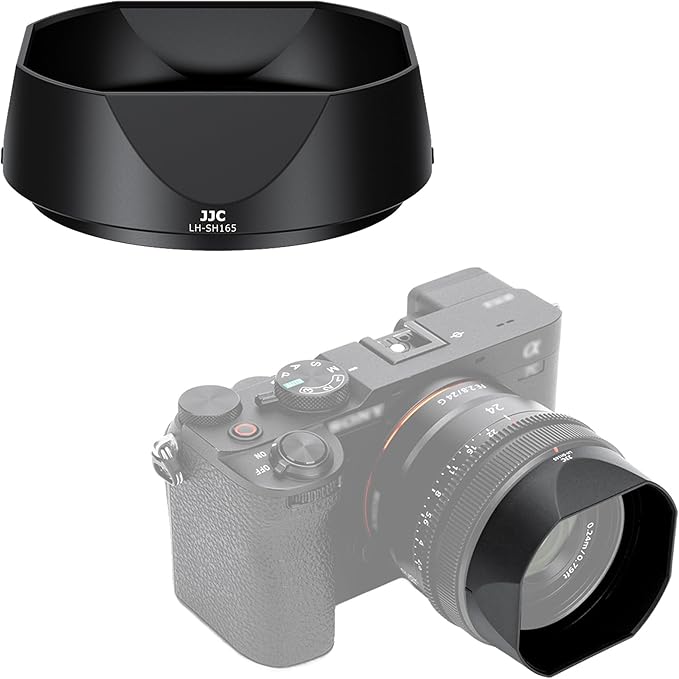 JJC Bayonet Square Lens Hood Shade for Sony FE 24mm f/2.8 G SEL24F28G, FE 50mm F/2.5 G SEL50F25G, FE 40mm F/2.5 G Lens SEL40F25G, Replaces Sony ALC-SH165 ALC-SH166 Lens Hood, No Vignetting