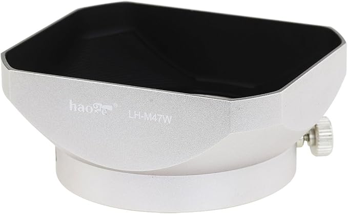Haoge LH-M47W Metal Lens Hood Shade for Olympus M.ZUIKO Digital ED 12mm f2 12 2 Lens Replaces LH-48 Silver