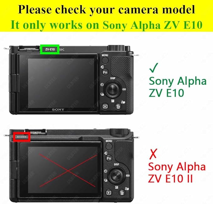 Screen Protector for Sony Alpha ZV-E10 ZVE10 ZV-1F ZV1F ZV-1 II ZV-1 ZVI ZV1II [Not for ZV-E10 II]Camera & Hot Shoe Cover ,ULBTER 0.3mm 9H Hardness Tempered Glass Cover Anti-Scrach Anti-Bubble [3+2 Pack]