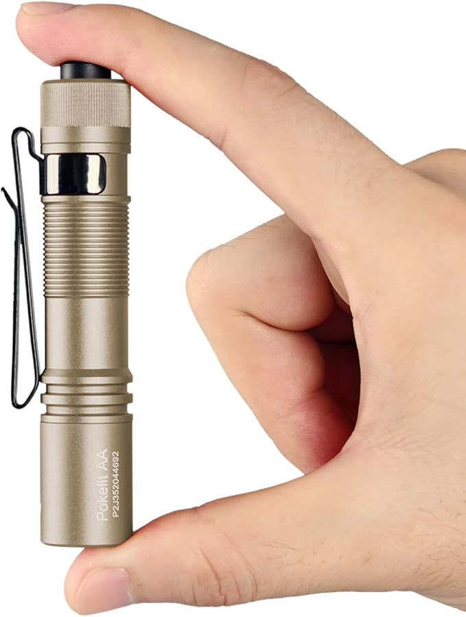 ACEBEAM Pokelit AA Rechargeable Mini Flashlight with Clip, 1000 High Lumens Pocket EDC Flashlight, Super Bright Small Flashlight, Led Flash Light for Camping, Hiking, Everyday Use, Cool White Light