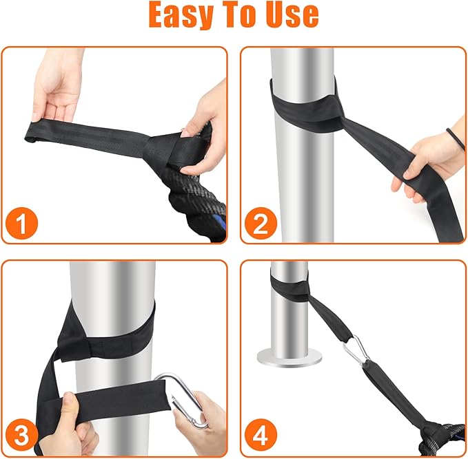 Battle Rope Anchor Strap Kit Accessories for Home Gym Outdoor Muscle Workout Equipment