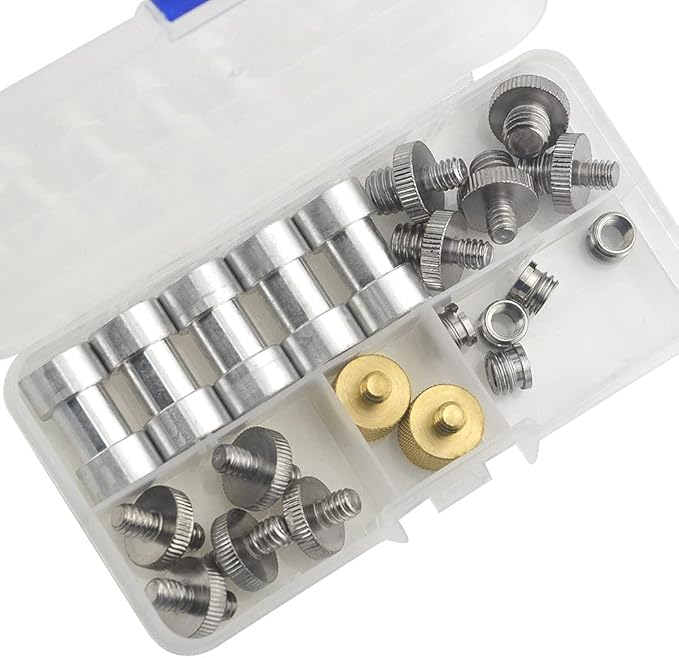 Camera Mount Screw Adapter 22Pack 1/4 Inch and 3/8 Inch Camera Screws Tripod Threaded Screws Adapter Camera Screw Mount Set for Camera Tripod Mono-pod Flash Light